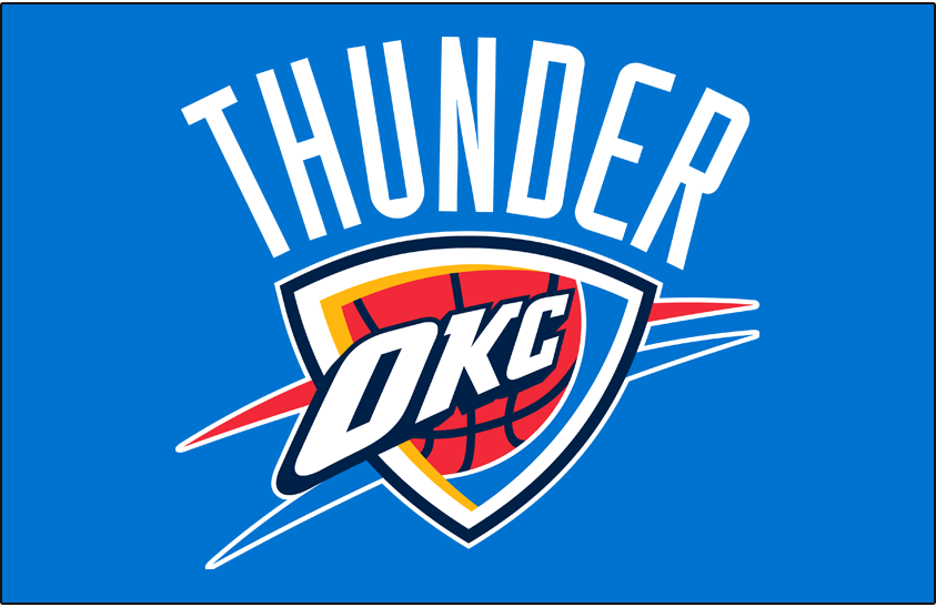 Oklahoma City Thunder 2008-Pres Primary Dark Logo iron on transfers for fabric version 2